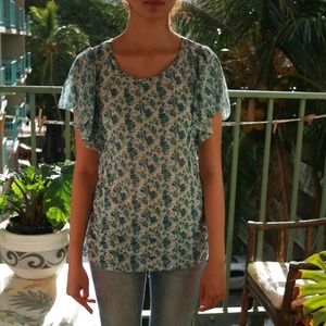 gorgeous blue flower dress women